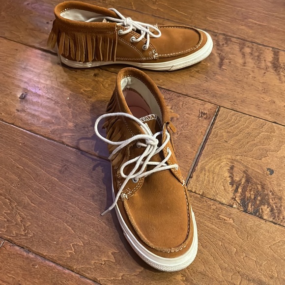 Converse All Star cognac colored boho size 6 moccasin - Picture 15 of 17